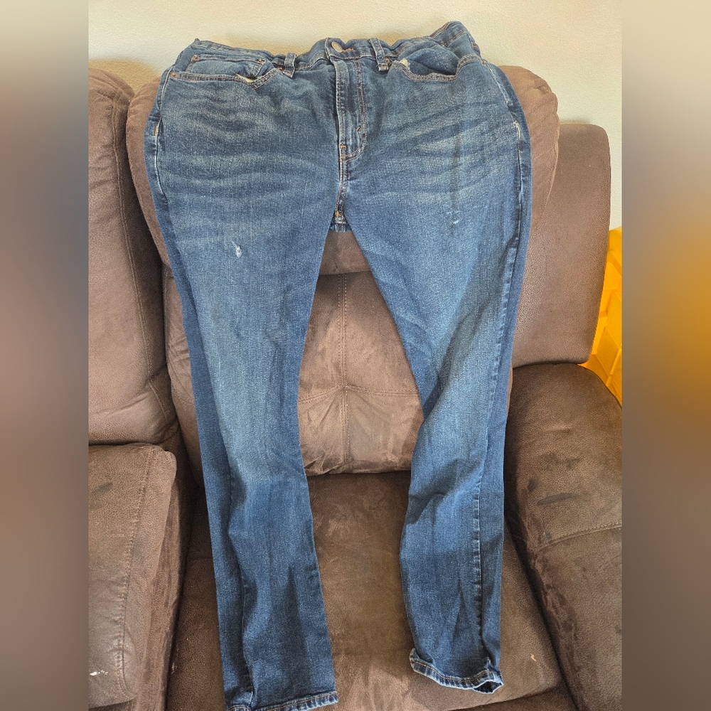 Men's Blue Denim Straight Jeans